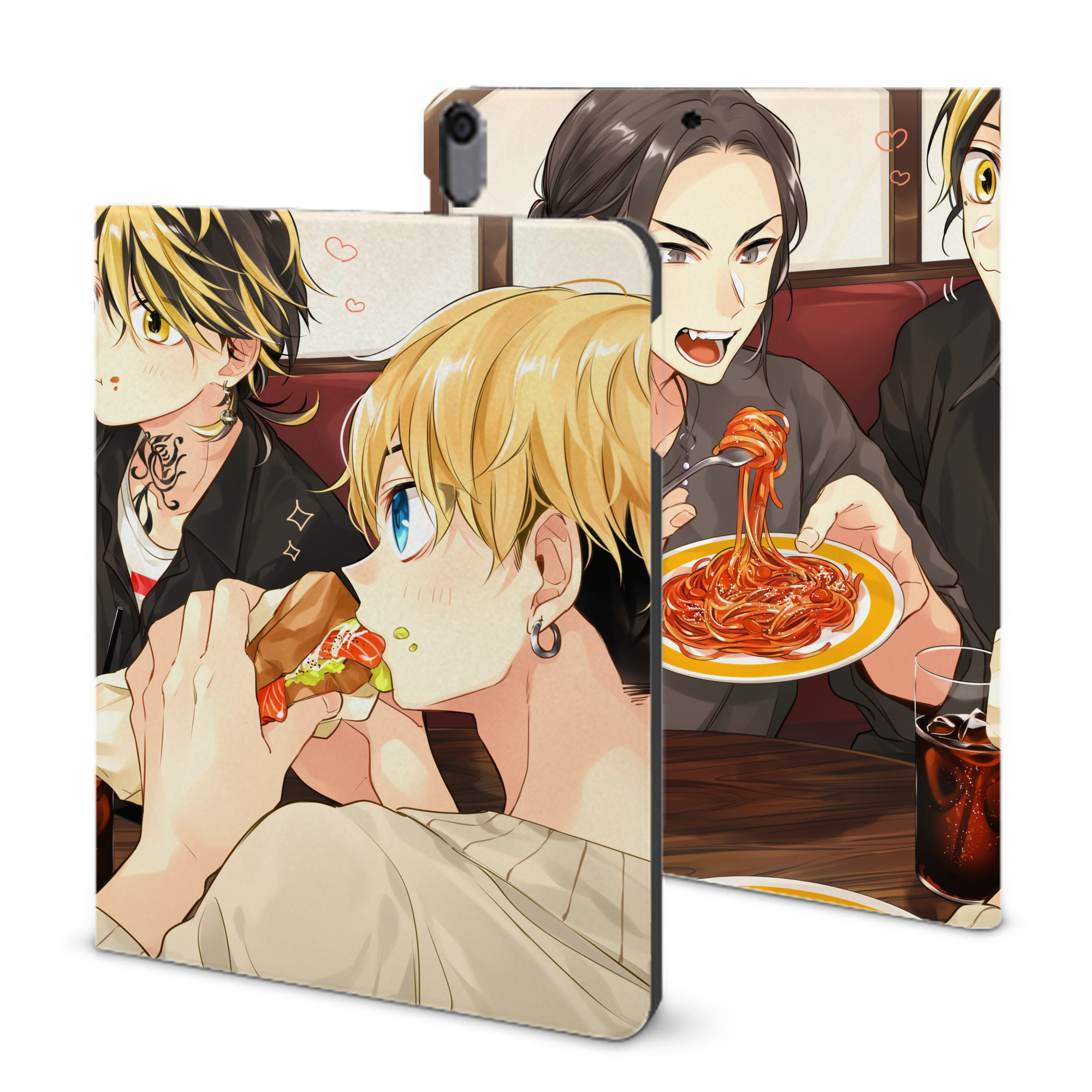 （画像用） 東京リベンジャーズ Tokyo Revengers IPad ケース ブック型 PUレザー TPU 耐衝撃 軽量 薄型 ペン収納なし 全面保護 IPad 各モデル対応